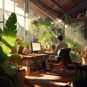 Trabajo Binaural: Ritmos De Trabajo Con Truenos - Música de trabajo con ritmos binaurales