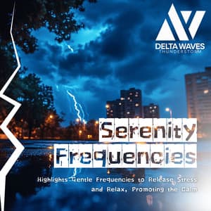 Serenity Frequencies - Highlights Gentle Frequencies to Release Stress and Relax, Promoting the Calm of 3 Hz Delta - Delta Waves Thunderstorm