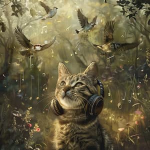 Binaural Birds for Cats: Feline Soothing Sounds - 92 88 Hz - The Cat Relaxer