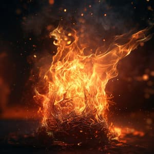 Fire's Soothing Night: Calming Sounds for Sleep - Rain Sounds for Sleep and Relaxation