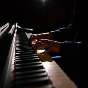 Piano Melodies in the Night's Embrace - Coffee Shop Piano