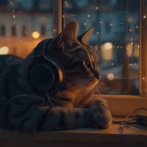 Lofi Feline Harmony: Quiet Cat Vibes - Nature Sounds And Whispers