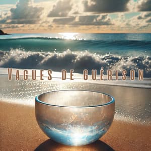 Vagues de guérison: Bols chantants en cristal de quartz et vagues de l'océan pour le sommeil et la relaxation - Zen Ambiance D'eau Calme