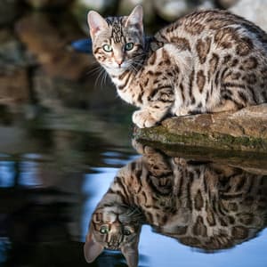 Music for Stress Relief: Peaceful Pondside Cat Hymn - Smoothe Sounds