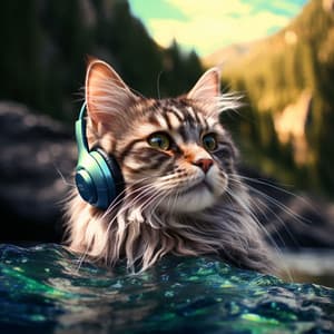 Stereo Comfort: Elevated Water Symphony for Kitties - Christian Iinstrumental Group