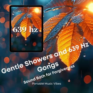 Gentle Showers and 639 Hz Gongs: Sound Bath for Forgiveness - Portable Music Vibes