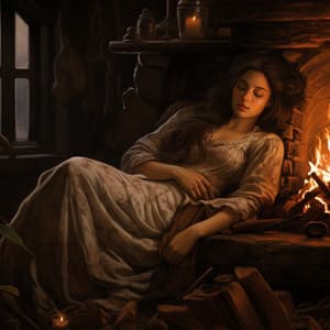 Ember Echoes Music: Sleep's Fire Serenade - Cleaning Music