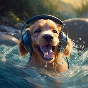 Melodic Pet Harmony: Music Amidst Ocean Ripples - Nordic Sound Waves