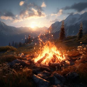 Hearth's Song: Relaxation and Warmth in Fires Embrace - Relax with Waves