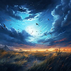 Grasslands in Breeze: Windy Afternoons - Mystic Nature