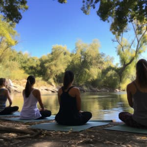 Flowing Asanas: Yoga Music by the River - Lotus Flower Therapy