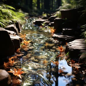 Quinteto De Serenidad A Orillas Del Río: Aguas Tranquilas Al Anochecer - Ruido de la naturaleza