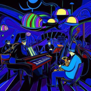 Geheimnisvolle Nachtklänge: Verführerische Jazz-Tales nach Sonnenuntergang - Reading Jazz Lounge Background Music