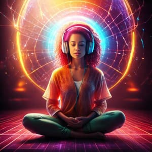 Rhythmic Lofi Flow: Yoga Melodic Cadence - Binaural Beats Focus