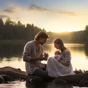 Waterside Baby Cradle Song: Music by the Glade - Water Ambience