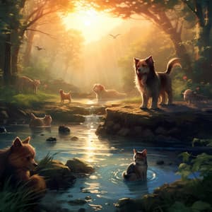 Armonías Relajantes Del Agua: Sonidos Binaurales Para Mascotas - Música Para Aliviar El Estrés