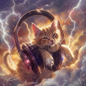 Cats Under Thunder: Purring Melodies - RelaxMyCat