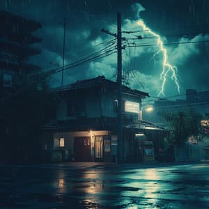 Thunder and Lo-Fi - Lo-Fi For Stormy Days - Study Beats Lounge