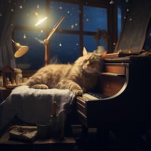 Armonía Felina: Piano Meditativo Para Gatos Curiosos - Gato de piano