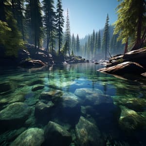 Paisajes Acuáticos Calmantes: Serenidad Musical - Música del lobby del hotel