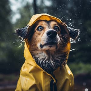 Perros Bajo La Lluvia: Ritmos Juguetones De Salpicaduras - Estación tormentosa