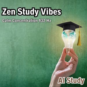 Zen Study Vibes: Calm Concentration 432 Hz - AI Study