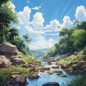 Majestic Nature Sounds by the River - Cure Stream