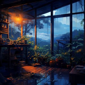 Roof Rain Reverie: Gentle Drops Above - Untamed Planet