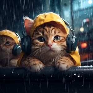 Rain Cats: Feline Drizzle Rhythm - rainstantly