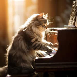Piano Whiskers: Cats Elegant Notes - Cat Music
