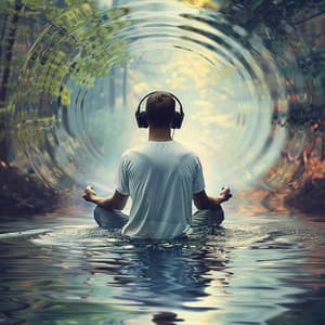 River Flow Meditation: Binaural Serenity - MEDITATION PEACE MOVEMENT