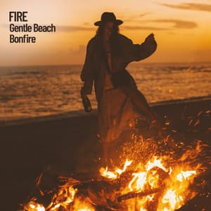Fire: Gentle Beach Bonfire - Fireplace Sounds