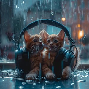 Feline Rain Melody: Soothing Sounds for Cats - Calming Cat Music