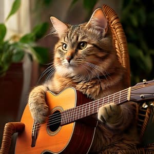 Feline Serenity: Gentle Guitar Music for Cats - The Sleepy Guitar