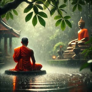 Zen in the Rain at the Japanese Woods - Healing Oriental Spa Collection