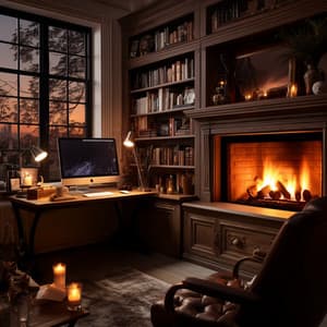 Focus in Firelight: Study Flames Tune - Classical Music For Work