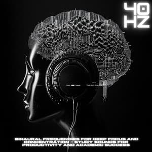 40 Hz Binaural Frequencies for Deep Focus and Concentration - Study Sounds for Productivity and Academic Success - Focus Music