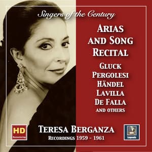 Singers of the Century: Teresa Berganza – Aria and Song Recital - Teresa Berganza