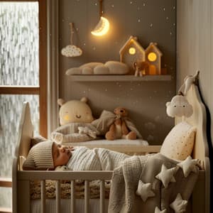 Canciones De Cuna De Lluvia Binaural: Melodías De Sueño - Música Para Dormir Inspirada En El Espacio