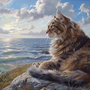 Mareas Felinas: Melodías De Gatos En El Océano - Música para descansar gatos