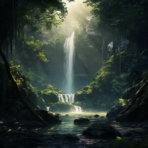 Waterfall Serenity: Chirping Birds in Nature's Embrace - Earth Science