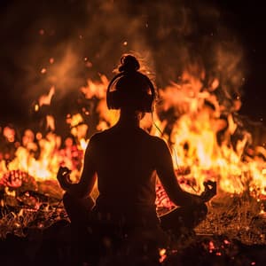 Meditation in the Blaze: Fire's Serene Sounds - Interstellar Music for Meditation