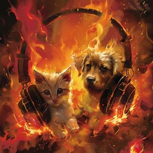Fire's Comfort: Music for Pet Relaxation - Relaxing Nature Sounds Collection