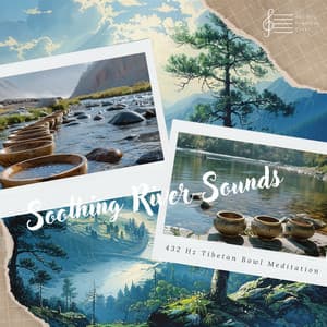 Soothing River Sounds: 432 Hz Tibetan Bowl Meditation - 432 Hz Powerful Tones