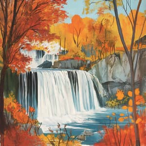 Plunging into Equilibrium: The Waterfall Sanctum of Inner Peace - River Sound for Sleep