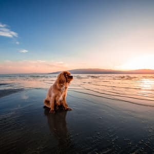 Nature's Doggy Retreat: Oceanic Serenade - Sundays By The Ocean