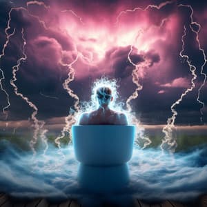 Thunderous Retreat: Spa Melody Flow - Interstellar Journey