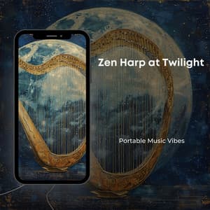 Zen Harp at Twilight: 432 Hz Eves of Elegance - Portable Music Vibes