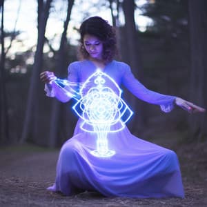 The Ethereal Pulse of Vibrant Creation - Sacral Chakra Universe