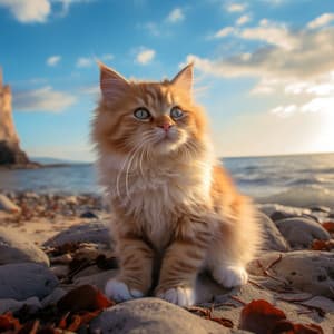 Gatos Junto Al Arroyo: Sinfonía Silenciosa Del Agua - Flujo rápido